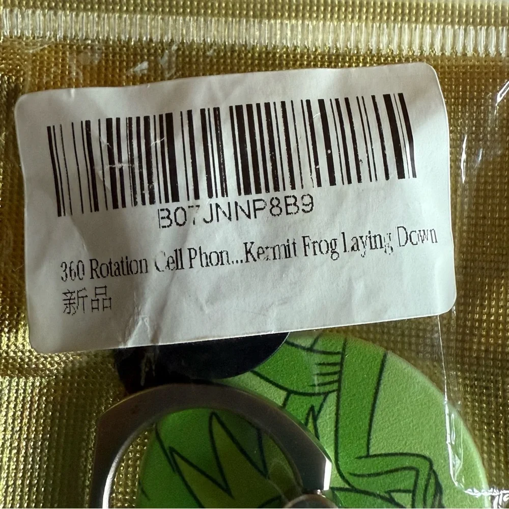 Kermit Frog 360 Rotation Phone Ring Holder - Green
